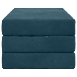 Canapé-lit pliable 100 x 67 x 45 cm Bleu 616557616557
