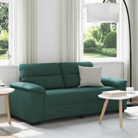 Canapé 2 places vert foncé 180 x 81 x 84 cm en tissu 616563616563