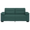 Canapé 2 places vert foncé 180 x 81 x 84 cm en tissu 616563616563