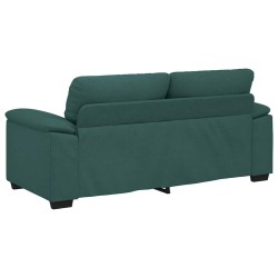 Canapé 2 places vert foncé 180 x 81 x 84 cm en tissu 616563616563