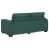 Canapé 2 places vert foncé 180 x 81 x 84 cm en tissu 616563616563