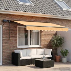 Cadre de store manuel avec LEDs Sable 3,5 x 2 m 616566616566