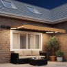 Cadre de store manuel avec LEDs Sable 3,5 x 2 m 616566616566