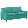 Canapé Turquoise 196 x 81 x 87,5 cm Velours 616567616567