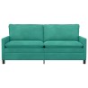Canapé Turquoise 196 x 81 x 87,5 cm Velours 616567616567