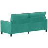 Canapé Turquoise 196 x 81 x 87,5 cm Velours 616567616567