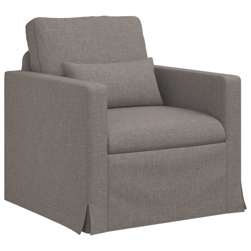 Canapé Taupe 78 x 78 x 80 cm tissu 616568616568