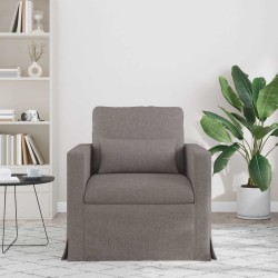 Canapé Taupe 78 x 78 x 80 cm tissu 616568616568