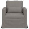 Canapé Taupe 78 x 78 x 80 cm tissu 616568616568