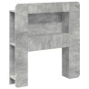 Cabinet de Tête de Lit Gris béton Bois d’ingénierie 616570616570