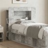 Cabinet de Tête de Lit Gris béton Bois d’ingénierie 616570616570