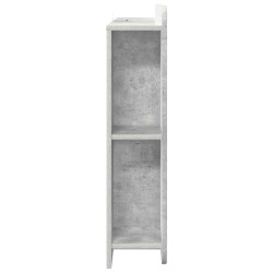 Cabinet de Tête de Lit Gris béton Bois d’ingénierie 616570616570