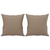Canapé 2 places avec oreillers cappuccino 140 cm similicuir 616571616571