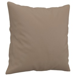 Canapé 2 places avec oreillers cappuccino 140 cm similicuir 616571616571