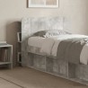 Cabinet de Tête de Lit Gris béton Bois d'ingénierie 616576616576