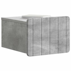 Cabinet de chevet mural 2 pcs Gris béton 33 x 34,5 x 24 cm 616585616585