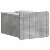 Cabinet de chevet mural 2 pcs Gris béton 33 x 34,5 x 24 cm 616585616585