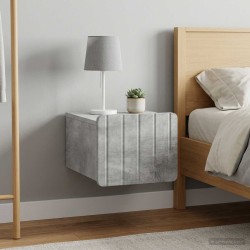 Cabinet de chevet mural 2 pcs Gris béton 33 x 34,5 x 24 cm 616585616585
