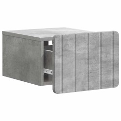 Cabinet de chevet mural 2 pcs Gris béton 33 x 34,5 x 24 cm 616585616585