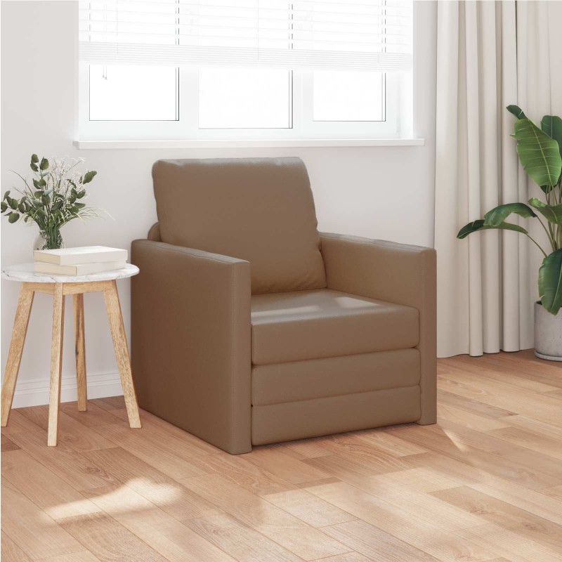 Canapé-Lit 60cm Cappuccino Simili cuir 616589616589