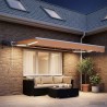 Cadre de store manuel avec LEDs Sable 3,5 x 2 m 616590616590