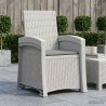Chaise de jardin inclinable imitant le rotin PP 616597616597