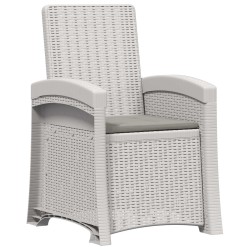 Chaise de jardin inclinable imitant le rotin PP 616597616597