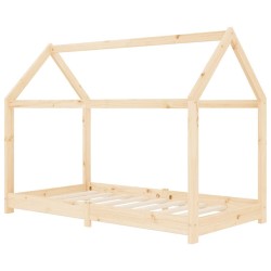 Cadre de lit d'enfant Bois de pin massif 80x160 cm 616599616599