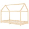 Cadre de lit d'enfant Bois de pin massif 80x160 cm 616599616599