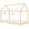 Cadre de lit d'enfant Bois de pin massif 80x160 cm 616599616599