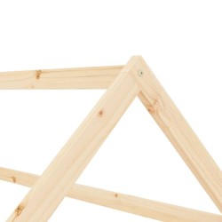 Cadre de lit d'enfant Bois de pin massif 80x160 cm 616599616599