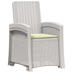 Chaise de jardin inclinable imitant le rotin 2 pcs PP 616600616600