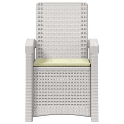 Chaise de jardin inclinable imitant le rotin 2 pcs PP 616600616600