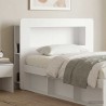 Cabinet de Tête de Lit Blanc brillant Bois d’ingénierie 616604616604