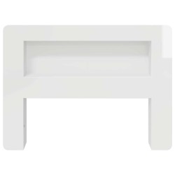Cabinet de Tête de Lit Blanc brillant Bois d’ingénierie 616604616604