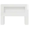 Cabinet de Tête de Lit Blanc brillant Bois d’ingénierie 616604616604