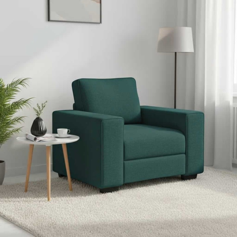 Canapé/Fauteuil vert foncé 100x77x82 cm tissu 616605616605