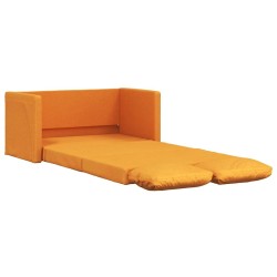 Canapé-lit 2 en 1 jaune foncé 112x174x55 cm tissu 616607616607