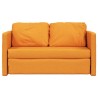 Canapé-lit 2 en 1 jaune foncé 112x174x55 cm tissu 616607616607