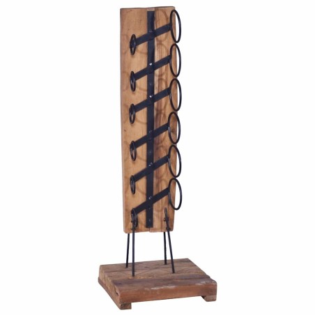 Casier à bouteilles pour 6 bouteilles 35x35x100 cm Teck massif 616608616608
