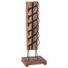 Casier à bouteilles pour 6 bouteilles 35x35x100 cm Teck massif 616608616608