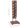 Casier à bouteilles pour 6 bouteilles 35x35x100 cm Teck massif 616608616608
