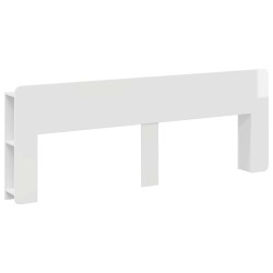 Cabinet de Tête de Lit Blanc brillant Bois d'ingénierie 616609616609
