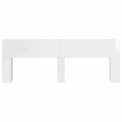 Cabinet de Tête de Lit Blanc brillant Bois d'ingénierie 616609616609