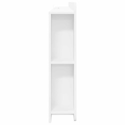Cabinet de Tête de Lit Blanc brillant Bois d'ingénierie 616609616609