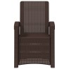 Chaise de jardin inclinable imitant le rotin Marron PP 616611616611