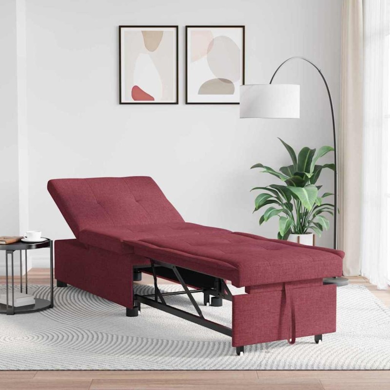 Canapé-lit escamotable Bordeaux 194 x 50 x 82 cm tissu 616616616616