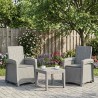 Chaise de jardin inclinable imitant le rotin 2 pcs PP 616618616618