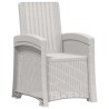 Chaise de jardin inclinable imitant le rotin 2 pcs PP 616618616618