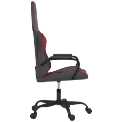 Chaise de jeu de massage Noir et rouge bordeaux Similicuir 616620616620